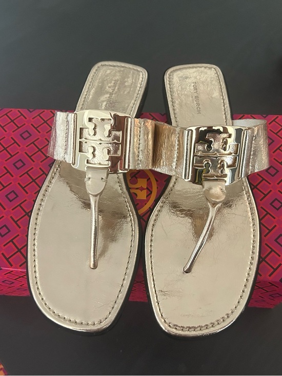 Tory Burch Georgia Sandal Metallic Gold (Spark Gold)